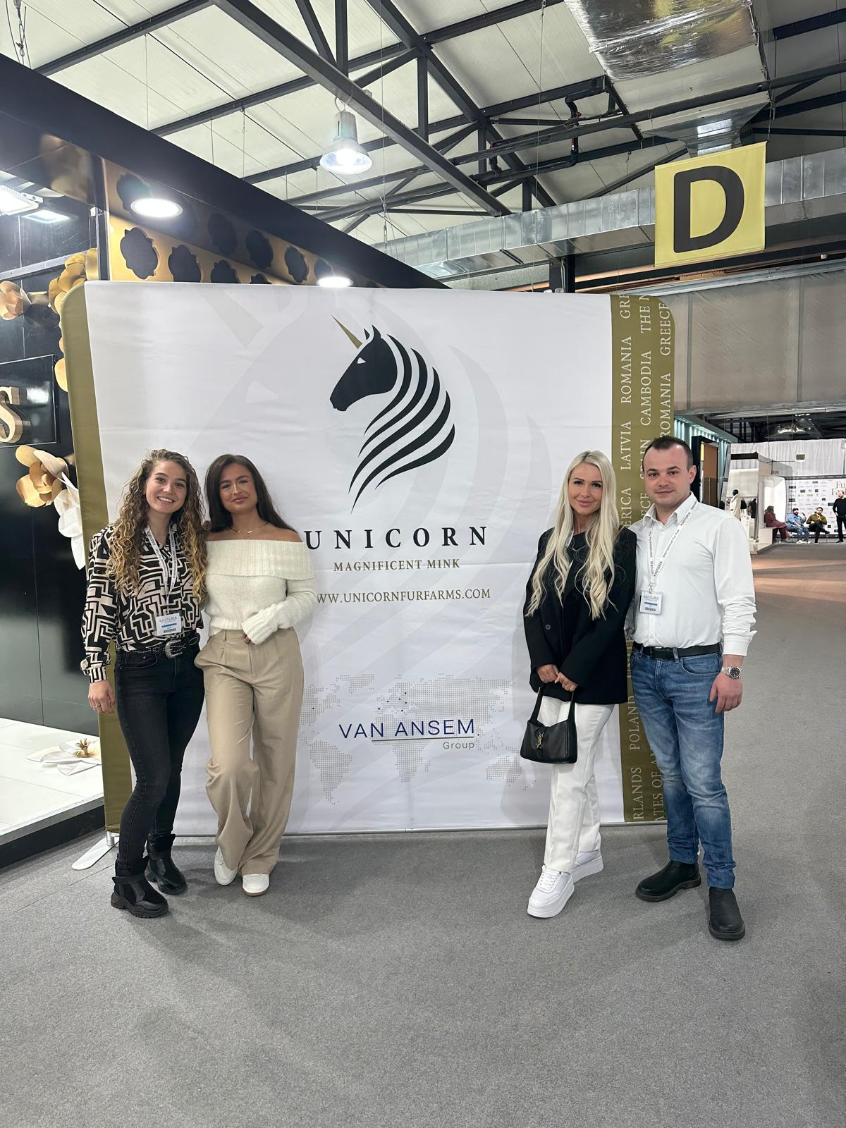 Image: Unicorn booth at 50th Kastoria International Fur Fair