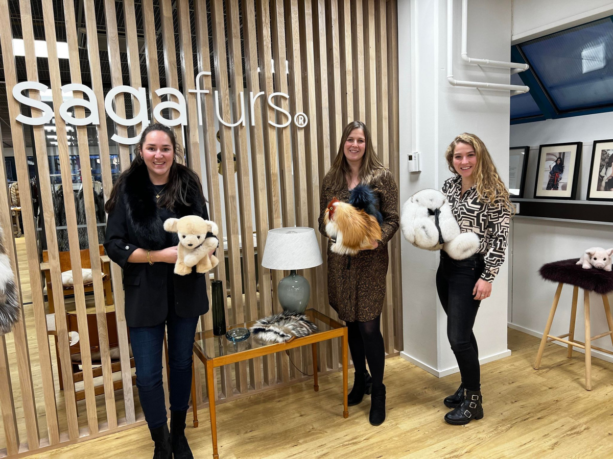 Image: Van Ansem Group visiting Saga Furs Creative Hub